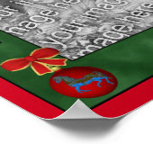 Holiday Nutcracker Ornamente Rahmen hinzufügen Ihr Poster (Ecke)