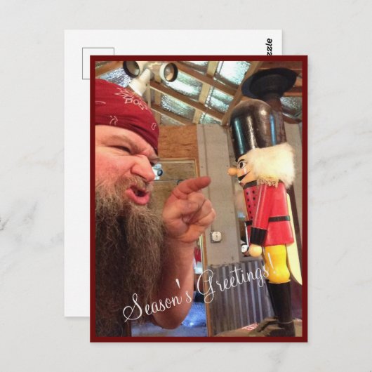 Holiday Nutcracker Postkarte (Vorne/Hinten)
