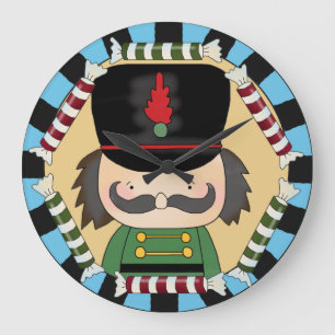 Holiday Nutcracker Wall Clock Große Wanduhr