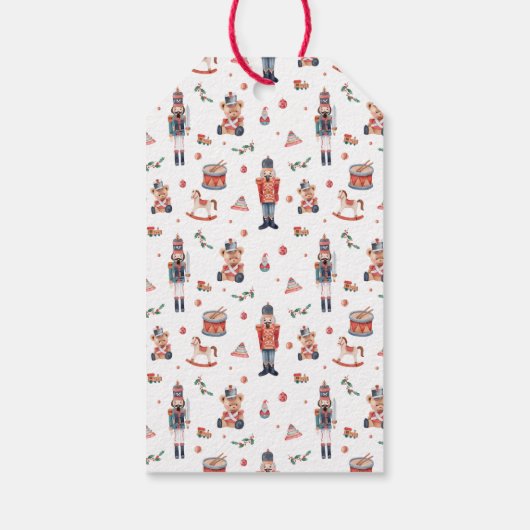 Holiday Nutcracker Weihnachten Geschenkanhänger (Rückseite)