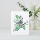 Holiday Nuthatch Bird Feiertagskarte (Stehend Vorderseite)