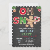 Holiday Oh Snap Gingerbrot Cookie Einladung (Vorderseite)