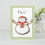 Holiday Open House Einladung (Stehend Vorderseite)