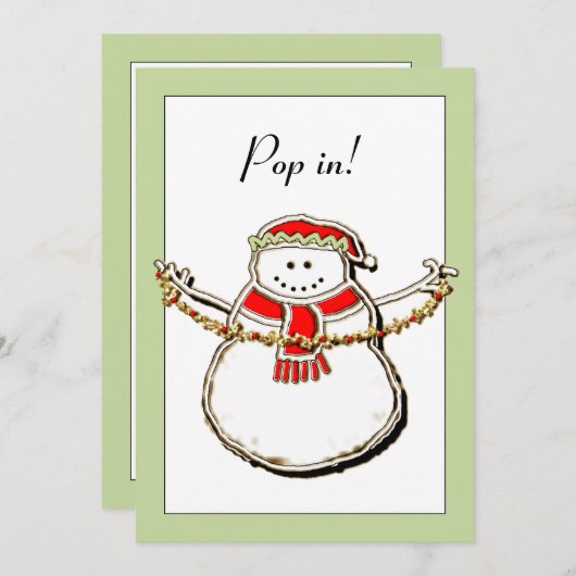 Holiday Open House Einladung (Vorne/Hinten)