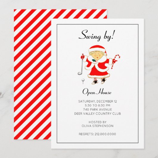 Holiday Open House Einladung (Vorne/Hinten)
