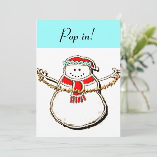 Holiday Open House Einladung (Stehend Vorderseite)