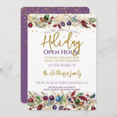 Holiday Open House Einladung (Vorne/Hinten)