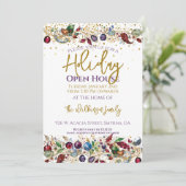 Holiday Open House Einladung (Stehend Vorderseite)