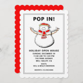 Holiday Open House Einladung (Vorne/Hinten)