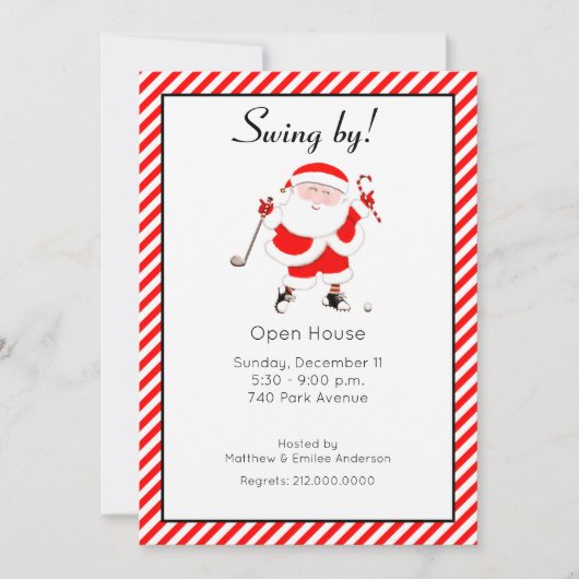 Holiday Open House Einladung (Vorderseite)