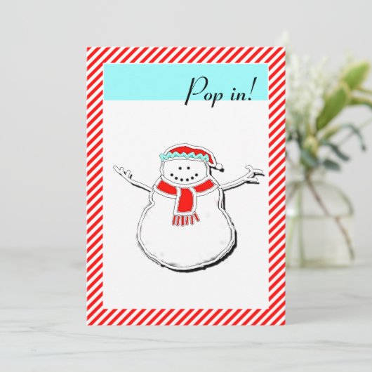 Holiday Open House Einladung (Stehend Vorderseite)