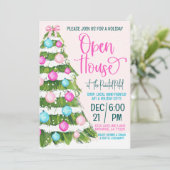 Holiday Open House Einladung (Stehend Vorderseite)