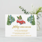 Holiday Open House Einladung Holiday Party Einladu (Stehend Vorderseite)