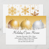 Holiday Open House Feiertagskarte (Vorne/Hinten)