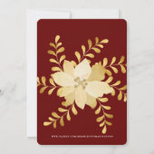 HOLIDAY OPEN HOUSE GOLD CHRISTMAS ORNANATION EINLADUNG (Rückseite)