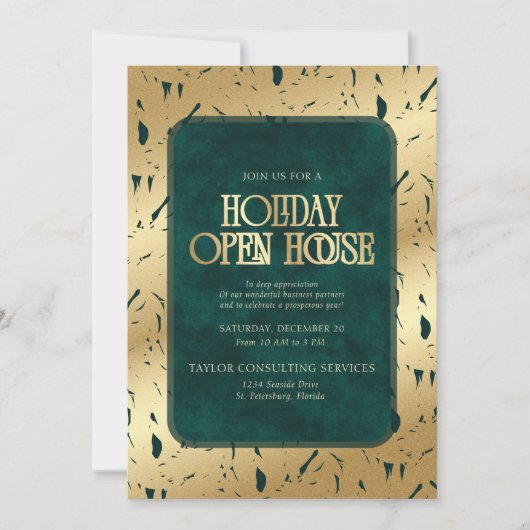 Holiday Open House Invitation Einladung (Vorderseite)