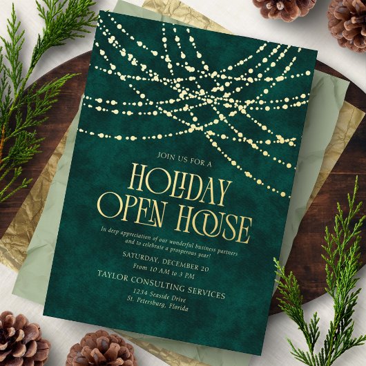 Holiday Open House Invitation Folieneinladung