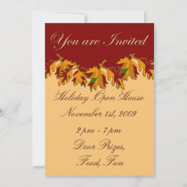 Holiday Open House November Erntedank Feiertagskarte