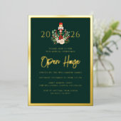 Holiday Open House Nutcracker Weihnachts-Party Folieneinladung (Stehend vorne)