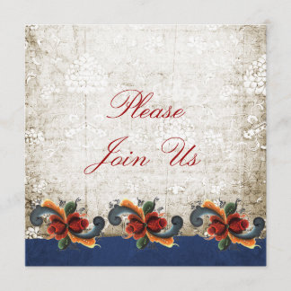 Holiday Open House Rosemaling Skandinavien Einladung