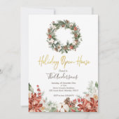 Holiday Open House Weihnachten Party Einladung (Vorderseite)