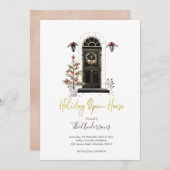 Holiday Open House Weihnachten Party Einladung (Vorne/Hinten)