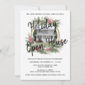 Holiday Open House | Weihnachtsbaumanlage Party Einladung (Vorderseite)