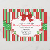 Holiday Ornament Exchange Ingwer Brot Männer Einladung (Vorne/Hinten)