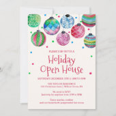 Holiday Ornament Holiday Open House Einladung (Vorderseite)