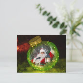 Holiday Ornament Template Postkarte (Stehend Vorderseite)