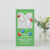 Holiday Ornaments (groß) Feiertagskarte (Stehend Vorderseite)