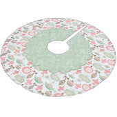 Holiday Ornaments und Evergreens Treeskirt Polyester Weihnachtsbaumdecke (Schrägansicht)