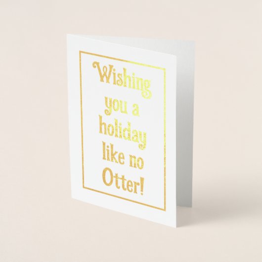 Holiday Otter Folienkarte (Vorderseite)