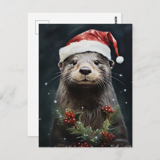 Holiday Otter Postkarte (Vorne/Hinten)