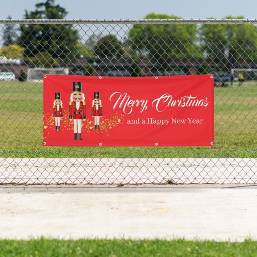 Holiday Outdoor Banner Nutcracker (Insitu)