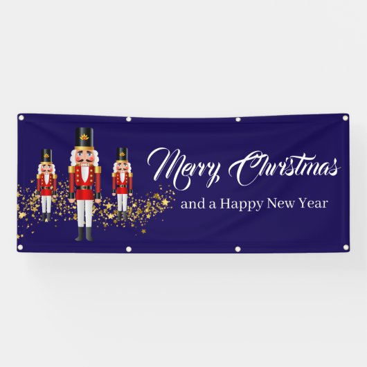 Holiday Outdoor Banner Nutcracker (Horizontal)