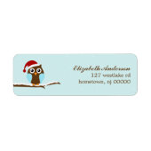 Holiday Owl Address Labels (Vorne)