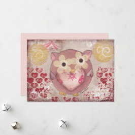 Holiday Owl Feiertagskarte