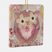 Holiday Owl Keramikornament (Rechts)