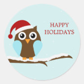 Holiday Owl Stickers (Vorderseite)