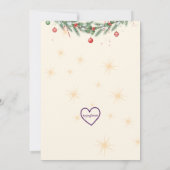 Holiday Pajama Party, reindeer and cocoa Einladung (Rückseite)