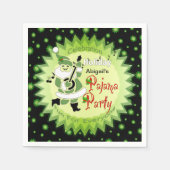 Holiday Pajama Party - Santa Elf und Sterne Serviette (Vorderseite)