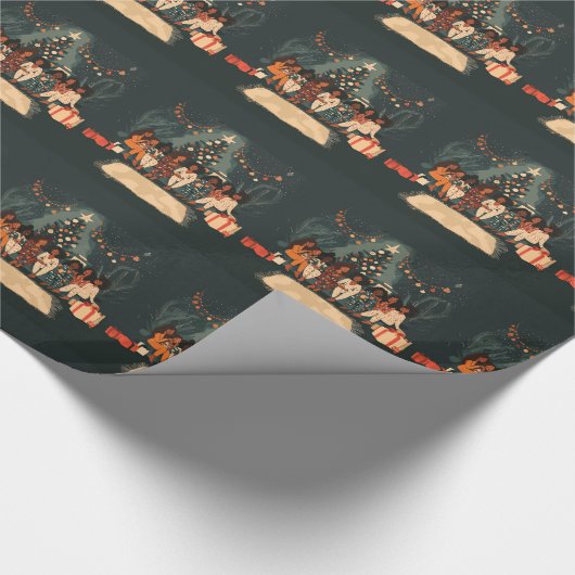 Holiday Pajama Vibes Geschenkpapier (Ecke)