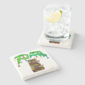 Holiday Palm Stone Untersetzer (Seitenansicht)