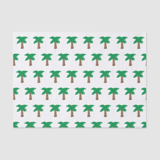 Holiday Palm Tree Tissue Seidenpapier (Vorderseite)