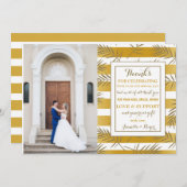 Holiday Palms Foto Danke Karte (Vorne/Hinten)