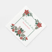 Holiday Paper Napkins – Festive Table Essentials Serviette (Ecke)