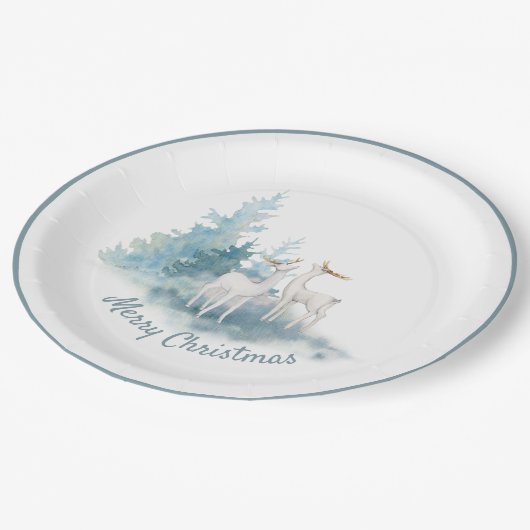 Holiday Paper Plate Pappteller (Schrägansicht)