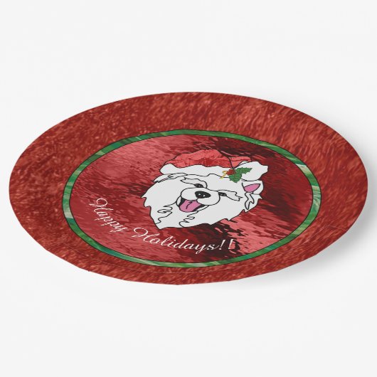 Holiday Paper Plate Sammy Club Pappteller (Schrägansicht)