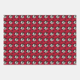 Holiday Paperwhites und Amaryllis Blumenmuster Geschenkpapier Set